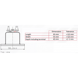 Mundorf AMTU80W1.1 Głośnik wstęgowy 55x95mm 4 ohm